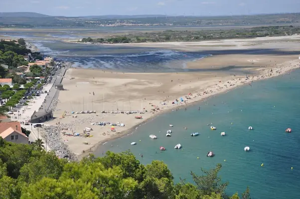 Platja de Leucate vista des del cel