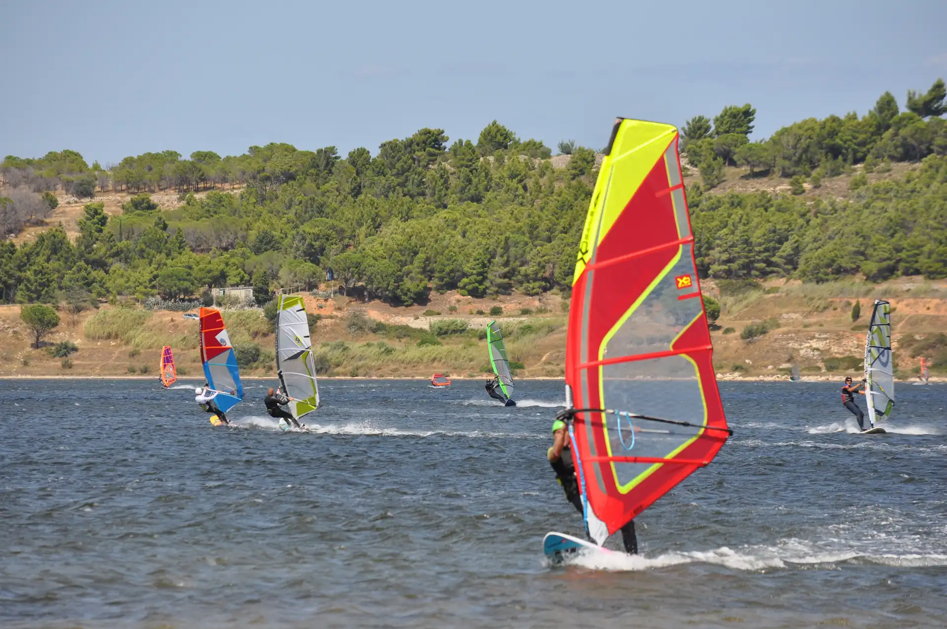 Windsurf à l'étang de Leucate