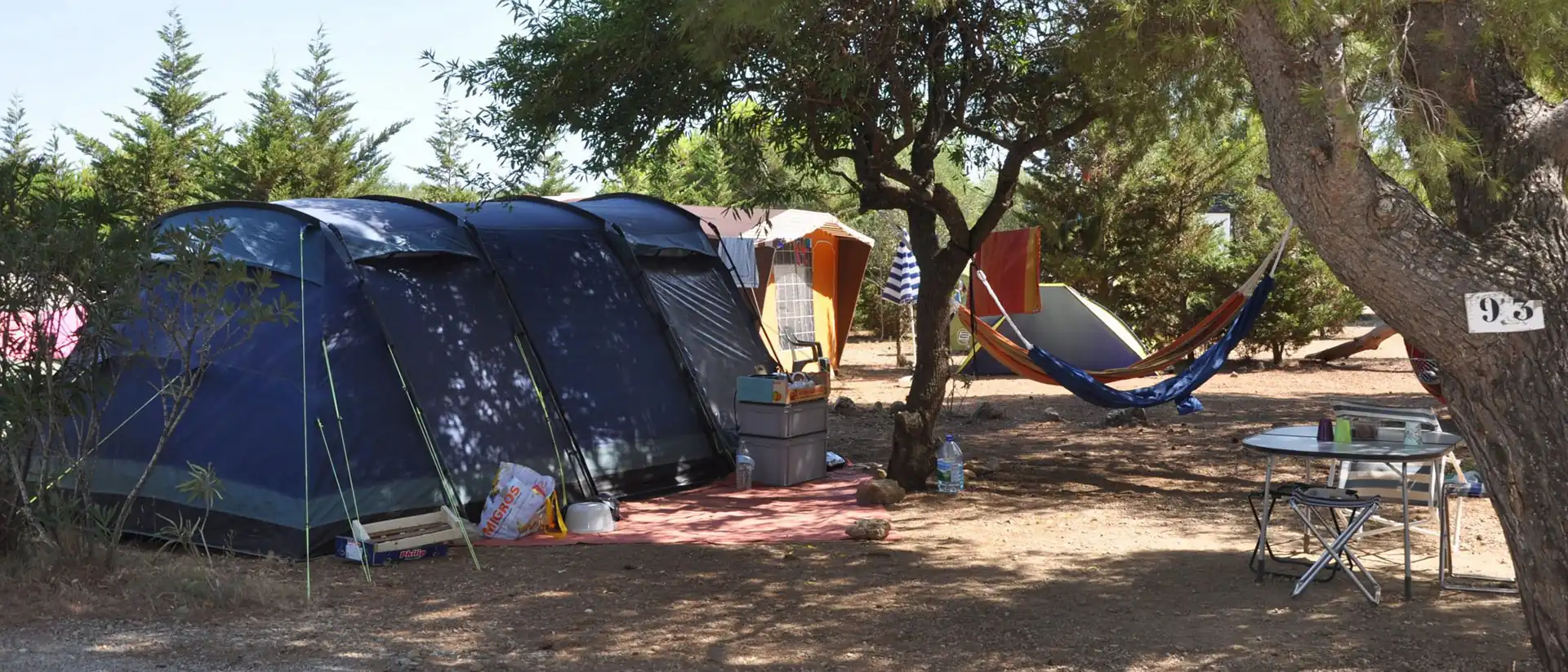 Tentes au camping Le Fun