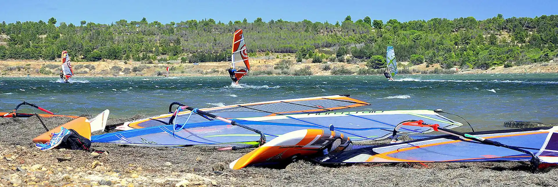 Windsurf à l'étang de Leucate