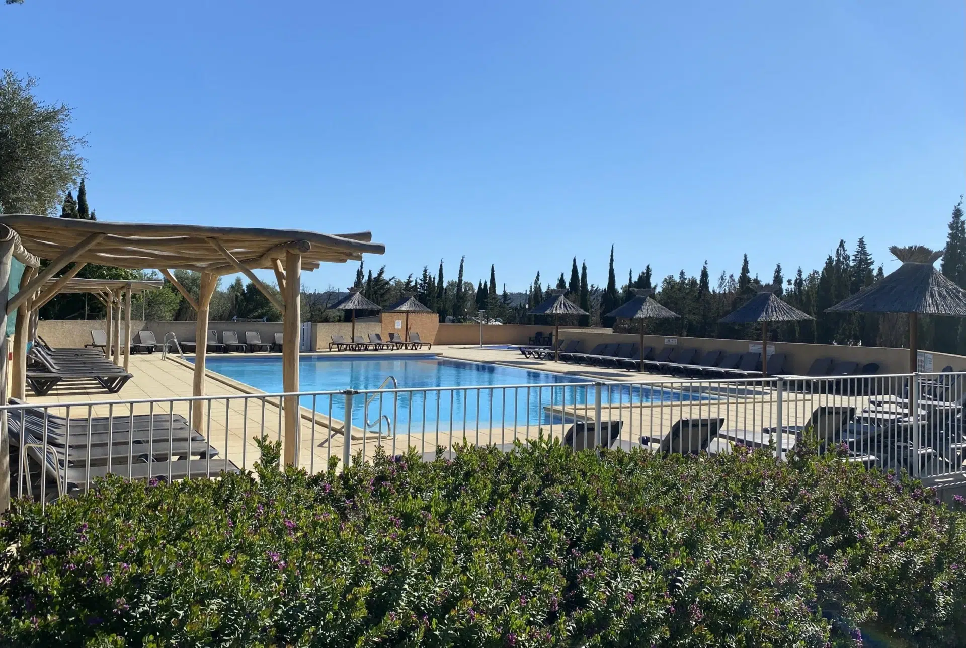 photo piscine chauffee camping